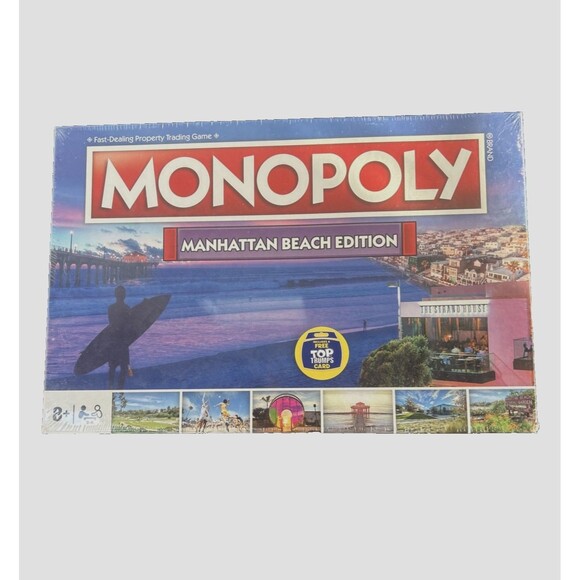 HASBRO - MONOPOLY MANHATTAN BEACH (CALIFORNIA) EDITION BRAND NEW - Picture 4 of 5